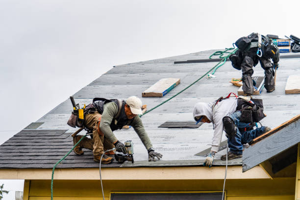 Professional Roofing technician working in Bethel, WA